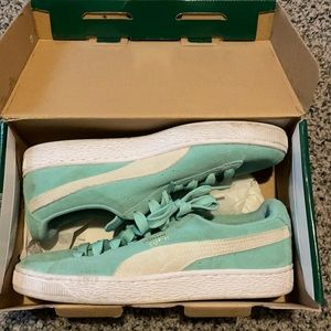Puma suede classic holiday teal/white